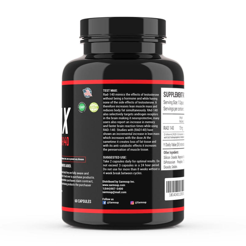 TEST MAX RAD-140 Testolone / SARM For Bulking - Sarmsup